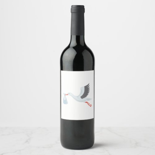 Stork The Delivery Wine Label