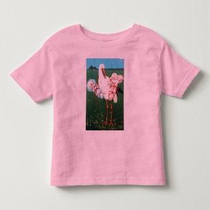 STORK TWIN BABY SHOWER, Pink ,Teal Blue Toddler T-shirt