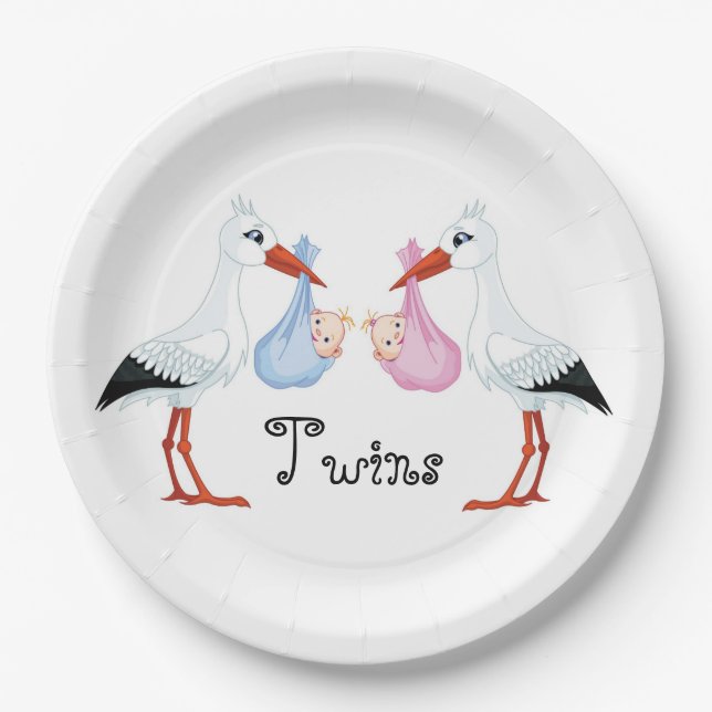 Storks Paper Plates (Front)