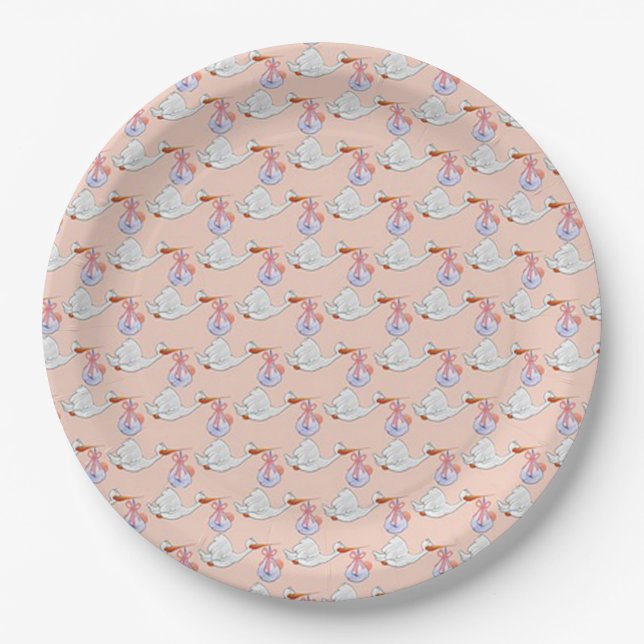 Storks Paper Plates (Front)