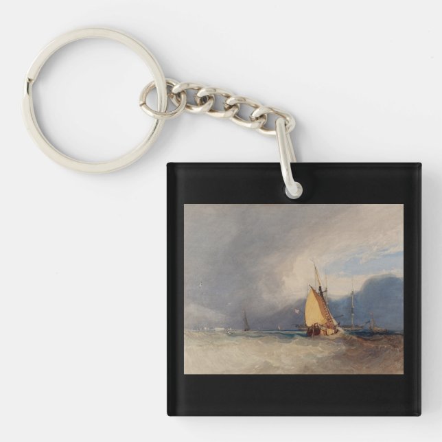 Storm Approaching 1830 Keychain (Front)