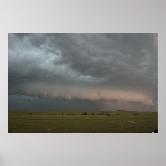Storm Approaching Farm Poster (Front)
