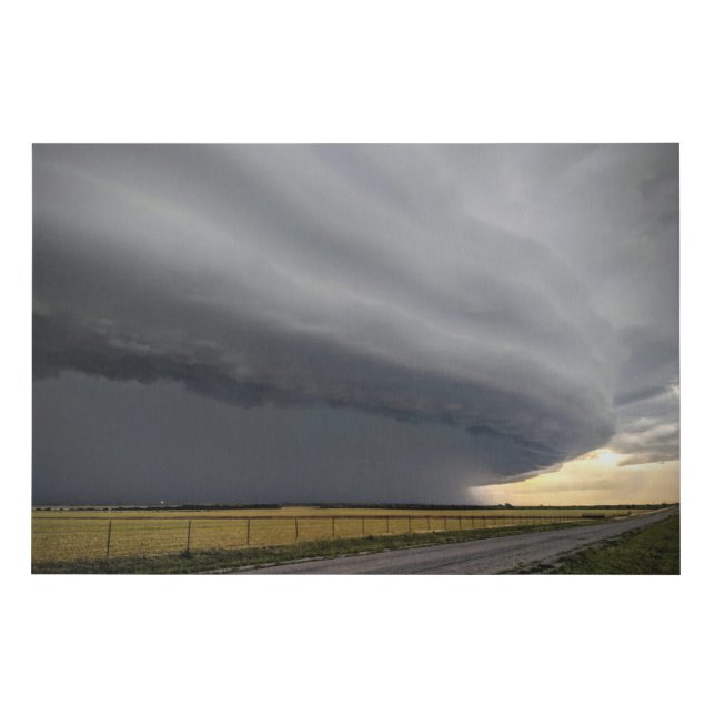Storm Approaching Faux Canvas Print (Front)