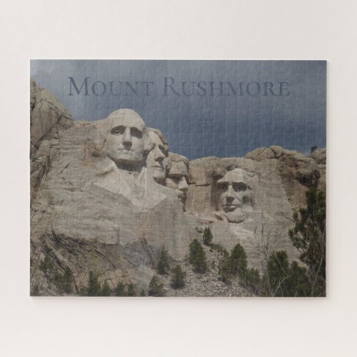 Storm Approaching Mount Rushmore Jigsaw Puzzle