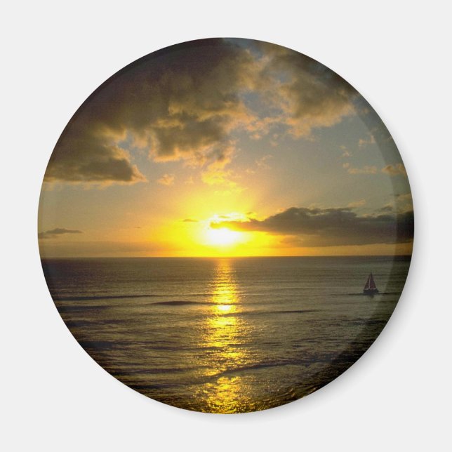 Storm Approaching Over Sea Magnet (Front)