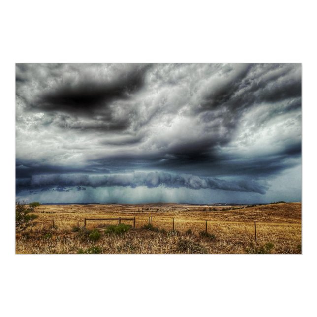 'Storm Approaching' Weather Photo Poster (Front)