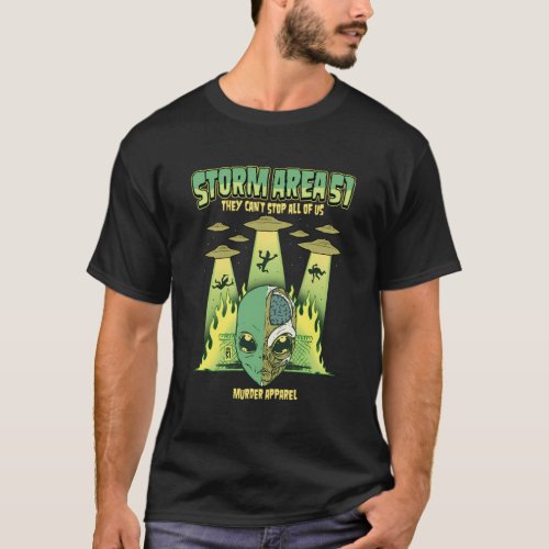 Storm Area 51 Paranormal Alien Ufo T_Shirt