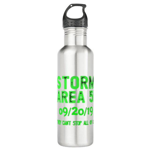storm area 51 stainless steel water bottle (Front)