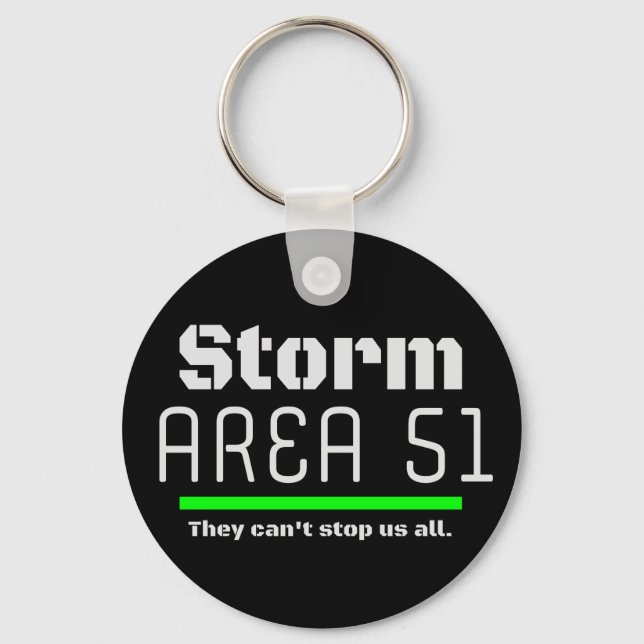 Storm Area 51 They Can't Stop Us all Event Keychain (Front)