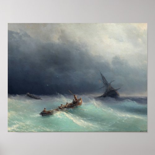 Storm at Sea Poster