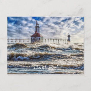 Storm At St Joseph Thank you Postcard