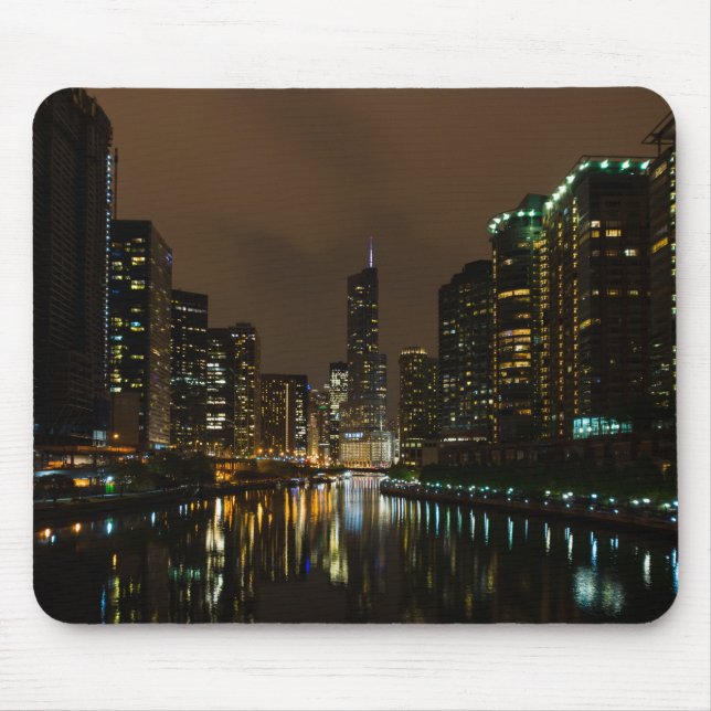 Storm Brewing Over Chicago Mouse Pad (Front)