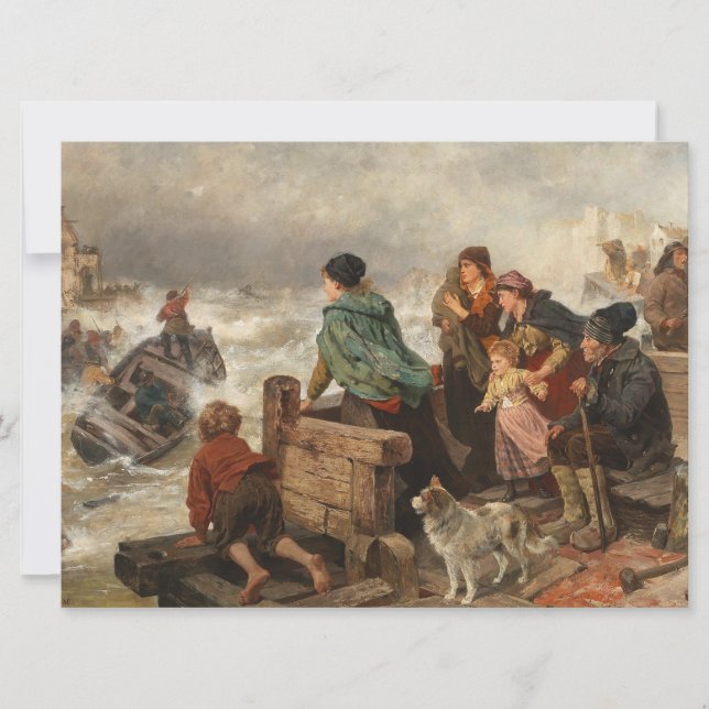 Storm by the Coast (by Rudolf Jordan) Card (Front)