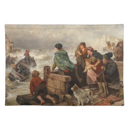Storm by the Coast by Rudolf Jordan Cloth Placemat