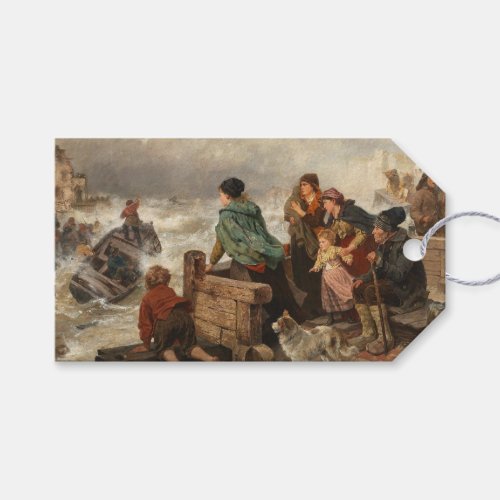 Storm by the Coast by Rudolf Jordan Gift Tags