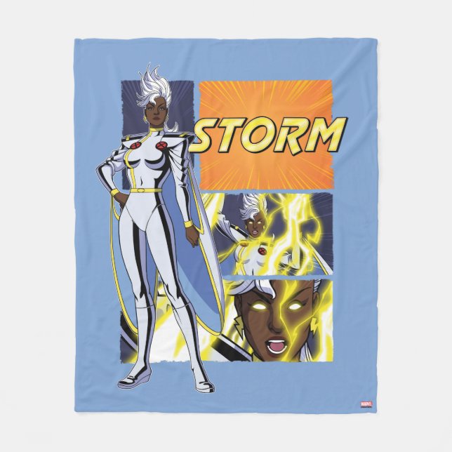 Storm Character Panel Graphic Fleece Blanket (Front)