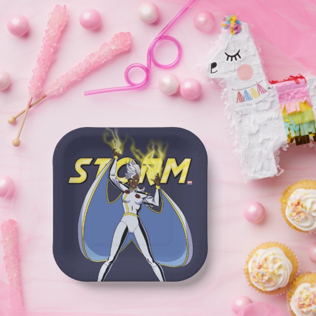 Storm Character Pose Paper Plates (Party)