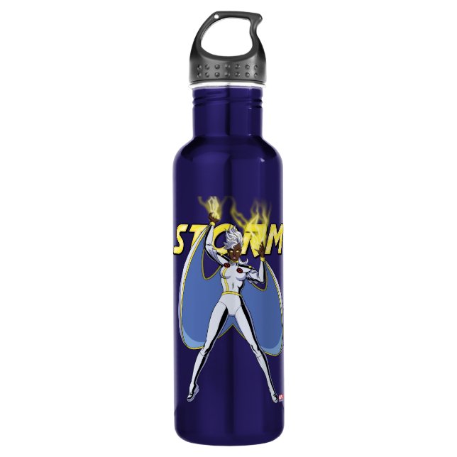 Storm Character Pose Stainless Steel Water Bottle (Front)