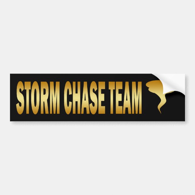 STORM CHASE TEAM BUMPER STICKER (Front)