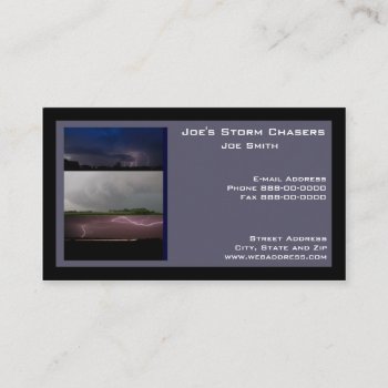 Storm Chaser Business Card by BusinessCardsCards at Zazzle