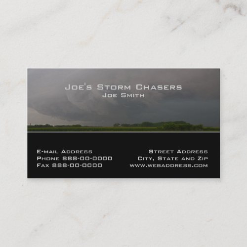 Storm Chaser Business Card