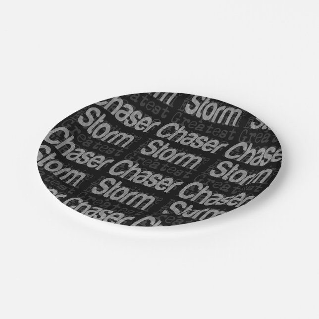 Storm Chaser Extraordinaire Paper Plates (Angled)