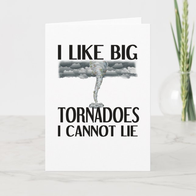 Storm Chaser Gift Hurricane Storm Tornado Chasing Card (Front)