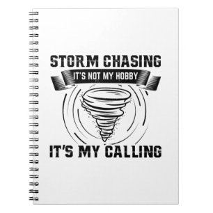 Storm Chaser Gifts   Storm Chasing Lightning Hobby Notebook