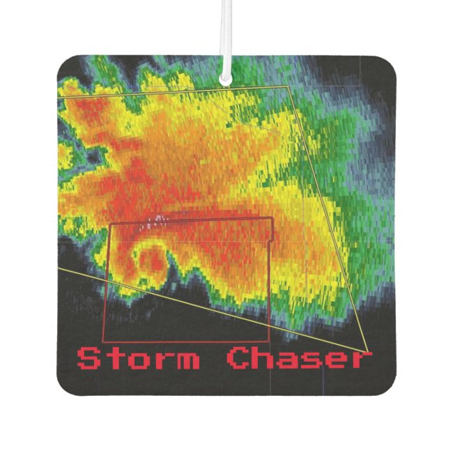 Storm Chaser Hook Echo Radar Image Car Air Freshener