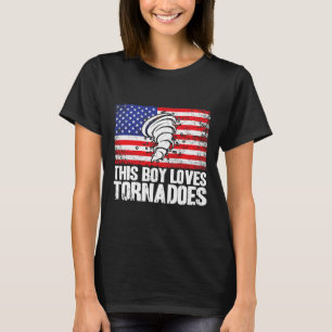 Storm Chaser Hurricane Meteorology This Boy Loves T-Shirt