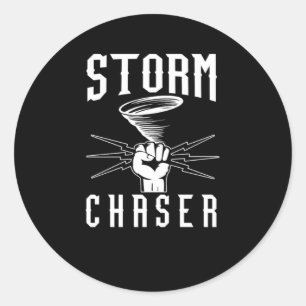 Storm Chaser Hurricane Tornado Chasing Wind Gift Classic Round Sticker