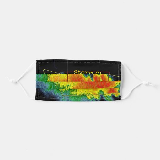 Storm Chaser Radar Image Adult Cloth Face Mask | Zazzle