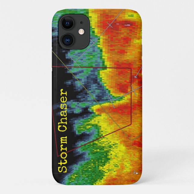 Storm Chaser Radar Image Case-Mate iPhone Case (Back)