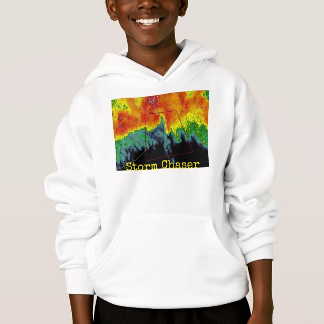 Storm Chaser Radar Image Hoodie (Front)