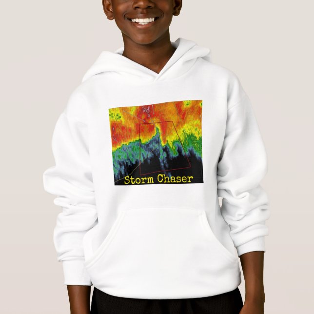 Storm Chaser Radar Image Hoodie (Front)