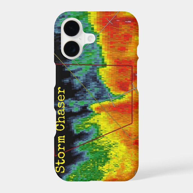 Storm Chaser Radar Image Iphone Case (Back)