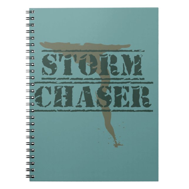 Storm Chaser Rubber Stamp and Funnel Notebook (Front)