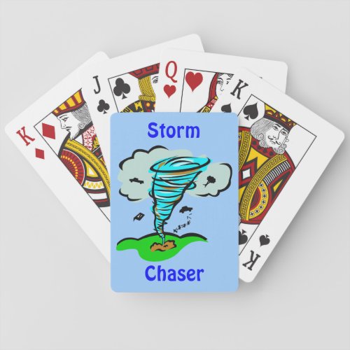 Storm Chaser Tornado Playing Cards