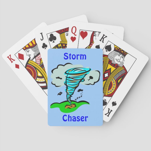 Storm Chaser Tornado Poker Cards (Back)