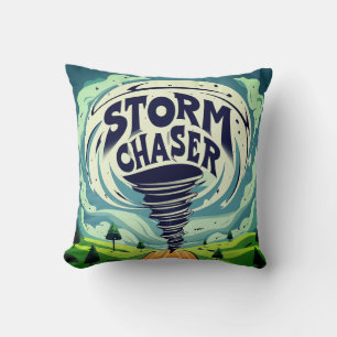 Storm Chaser Tornado Throw Pillow