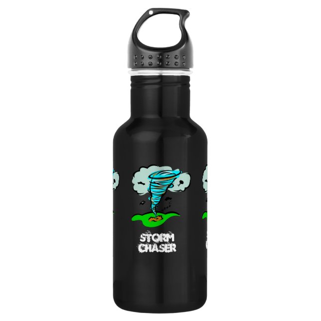 Storm Chaser Tornado Twister Water Bottle (Front)