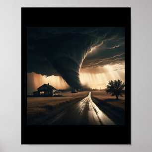 Storm Chaser Tornado Twister Weather Meteorologist Poster