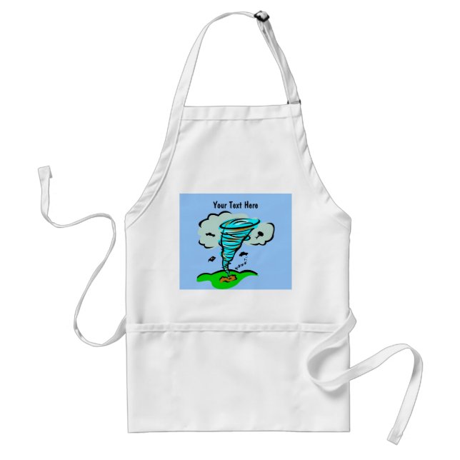 Storm Chaser Tornado Twister Weather Meteorology Adult Apron (Front)