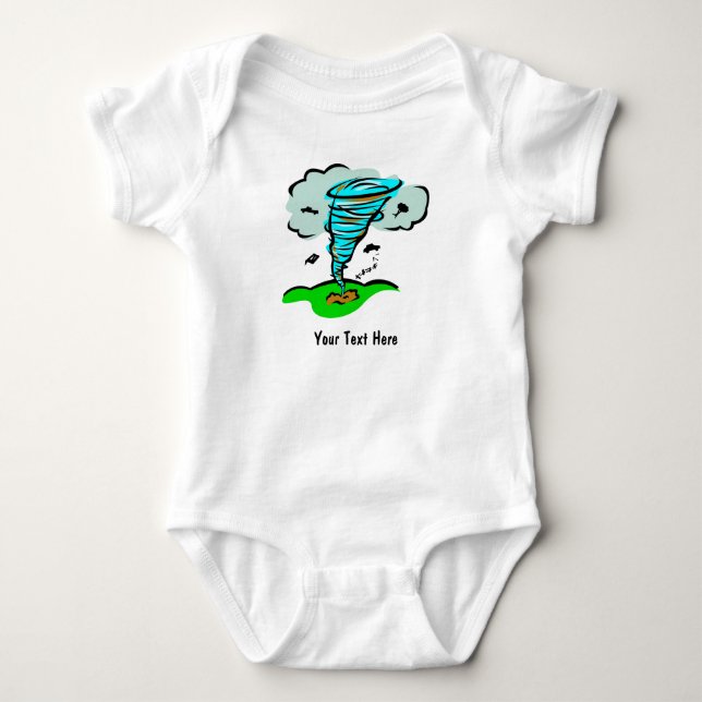 Storm Chaser Tornado Twister Weather Meteorology Baby Bodysuit (Front)