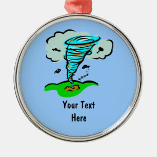 Storm Chaser Tornado Twister Weather Meteorology Metal Ornament