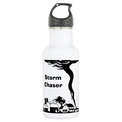 Storm Chaser Tornado Twister Weather Meteorology Water Bottle