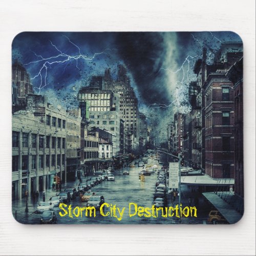 Storm City Destruction 2 Mouse Pad