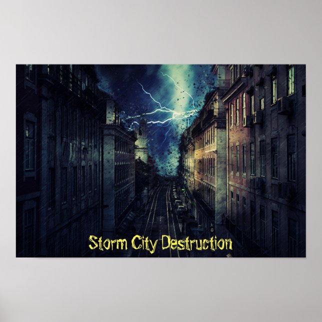 Storm City Destruction Poster (Front)