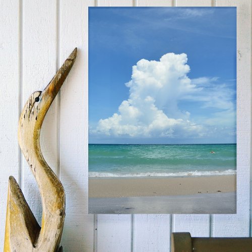 Storm Cloud Brewing over Tropical Sea Photographic Acrylic Print