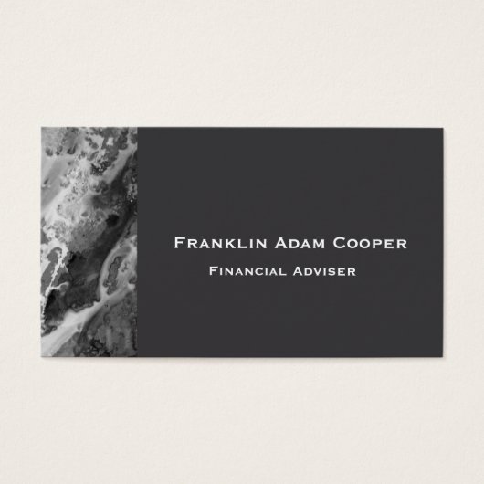 Storm Cloud Gray abstract Granite stone rock  (Front)